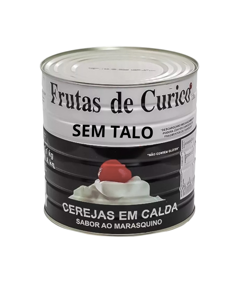 Cereja em Caldas Sem Talo Curicó Marrasquino 1,8kg - Davipan