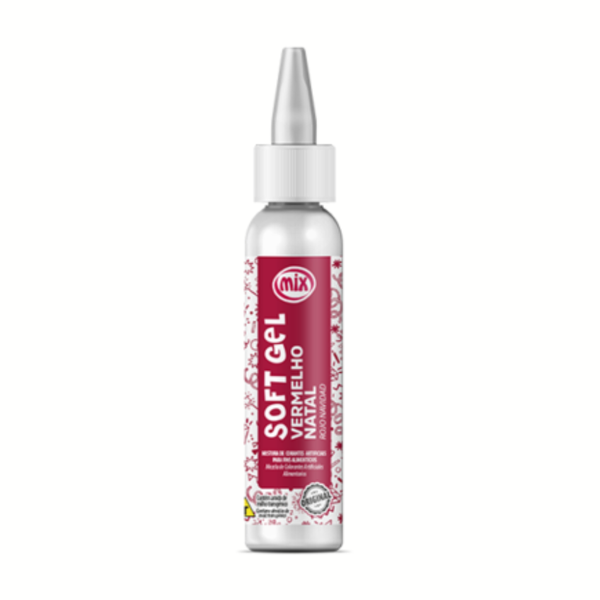 Corante Soft Gel Vermelho Natal Mix 60G - Davipan