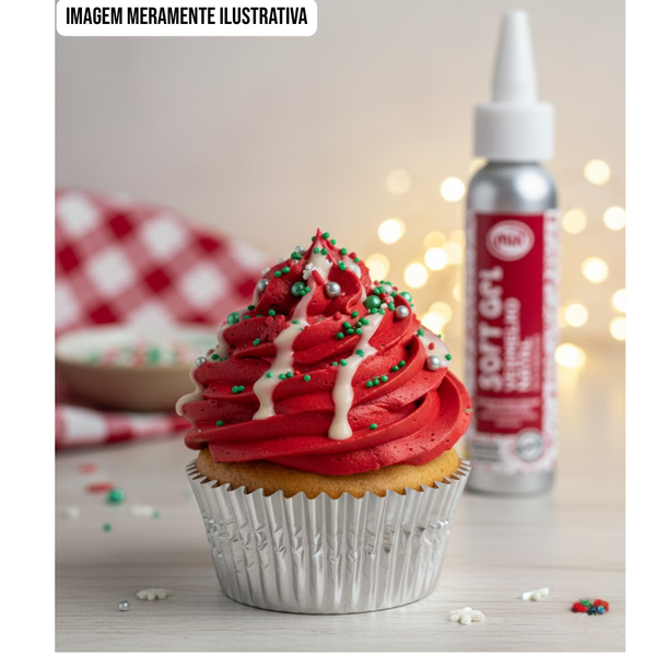Corante Soft Gel Vermelho Natal Mix 60G - Davipan